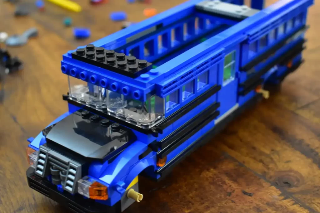 the unfinished LEGO Fortnite 77073 Battle Bus reviewed by angelofdeathWH 21